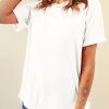 Soft And Breathable Women's White Tee For Hot Summer Days