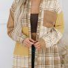 Casual Corduroy Jacket - Classic Plaid Pattern For Spring & Autumn