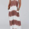 Casual Summer Vacation Maxi Dress - V-Neck, H-Line Silhouette