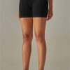 Black Tummy Control Active Shorts: Stretchy And Breathable Fabric