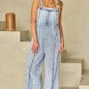 Fashionable High-Waist Wide Leg Jumpsuit In Beau Blue