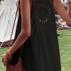 Elegant V-Neck Sleeveless Tunic In Black - Perfect For Vacation Style