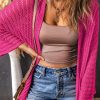 Versatile Kimono Sleeve Cardigan For Daily Wear