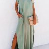 Casual Short Sleeve Maxi Dress: Graceful And Comfortable For Daily Wear