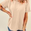 Versatile Khaki Casual T-Shirt - Comfortable And Stylish