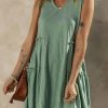 Chic And Flattering Flowy Summer Dress With Tiered Silhouette