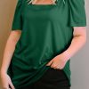 Versatile Plus Size Top With Tunic Length - Suitable For Different Body Shapes