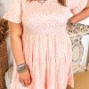 Pink Cheetah Print Tiered Ruffled Plus Size Dress