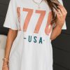 Celebrate Independence Day In Style With This White Graphic T-Shirt