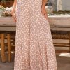 Flattering And Breezy: Women's Boho Floral Wide Leg Pants