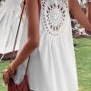 Flowy A-Line Silhouette Tunic: Summer Style In White Patchwork