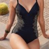 Flattering Plunge Neckline Swimwear - Perfect For Summer Vacation