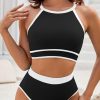 Flattering High Waisted Bikini For Beach Vacations - Wire-Free And Padded