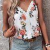 Charming Lightweight Floral Tank Top - Ideal For Summer Days