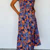 Flirty And Fun Summer Dress: Boho Floral V-Neck Tiered A-Line Silhouette