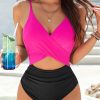 Flattering High Waist Cutout Swimsuit - Seductive Beachwear