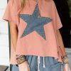 Fashionable High Low Hem T-shirt - Casual And Comfortable