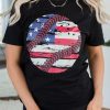 Represent The Stars And Stripes In Style: Casual And Comfortable Short Sleeve Tee