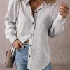 Comfortable And Chic Strip Pattern Shirt For Daily Occasions