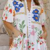 Practical And Stylish Floral Romper For Daily Wear - Perfect For Summer Vacation