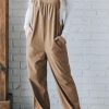 Comfortable And Functional Women's Loose Fit Corduroy Jumpsuit - Gray Morn