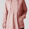 Warm And Comfortable: Fleece Lined Oversized Hoodie In Light Pink