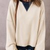 Casual Winter Essential: Women's Drop Shoulder Long Sleeve Sweatshirt