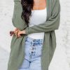 Classic Long Sleeve Open Front Cardigan - Casual Style