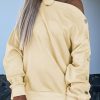 Flirty Off-the-Shoulder Sweatshirt - Stylish And Comfortable