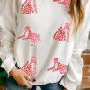 Statement-Making Women's Fall Sweatshirt: O Neck, Dropped Shoulders