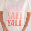 Fun And Playful Summer T-Shirt: Y'ALL Cowboy Boots Graphic