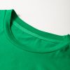 Women's Bright Green Casual Plain Crew Neck Tee for Everyday Wear - Image 6