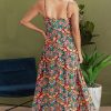 Women's Black Boho Floral Print Sleeveless High Waist Maxi Dress for Summer - Image 2