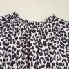 Plus Size Brown Leopard Tassel Tied Neck Short Sleeve Dress for Women - Image 11