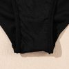 Women's Black Solid Color High Waist Wide Leg Swim Bottom for Beach & Pool - Image 10