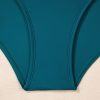 Elegant Sea Green Adjustable Straps Cutout Ruched Knot Slit One Piece Swim Dress - Image 13