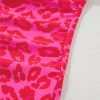 Women's Rose Leopard Print Drawstring Side Tankini 2-Piece Swimsuit - Image 21