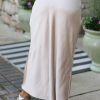 Women's Elegant Jet Stream Satin Solid High Waist Maxi Skirt - Image 2