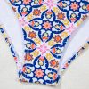 Women's Yellow Floral Print V Neck One Piece Swimsuit - Bohemian Style Monokini - Image 17