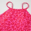 Women's Rose Leopard Print Drawstring Side Tankini 2-Piece Swimsuit - Image 8