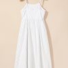 Women's Beige Stripe Spaghetti Strap Pocketed High Waist Maxi Dress - Perfect for Summer - Image 9