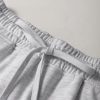 Women's Light Grey French Terry Drawstring Mini Skort with Pockets - Image 10