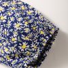 Women's Blue Boho Floral Print Smocked Square Neck Long Sleeve Blouse - Image 7