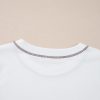 Women's White RODEO Horseshoe Embroidered Patch Pocket T-Shirt - Trendy Casual Tee - Image 13