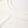 Women's White Solid Color Ribbed Knit Scoop Neck Tank Top - Casual Summer Essential - Image 9