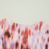 Women's Pink Abstract Printed Flutter Sleeve Maxi Dress with Daring Cutouts - Image 11