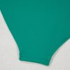 Women's Sea Green Contrast Trim Colorblock High Waisted Bikini Set - Image 13