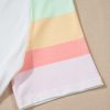 Women's White Rainbow Striped T-Shirt and Drawstring Shorts Set - Image 16