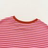 Women's Stylish Pink Stripe Knitted Round Neck T-Shirt with Boxy Fit - Image 13