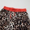 Women's Brown Animal Print Color Contrast Edge Loose Fit Pants Set - Image 10